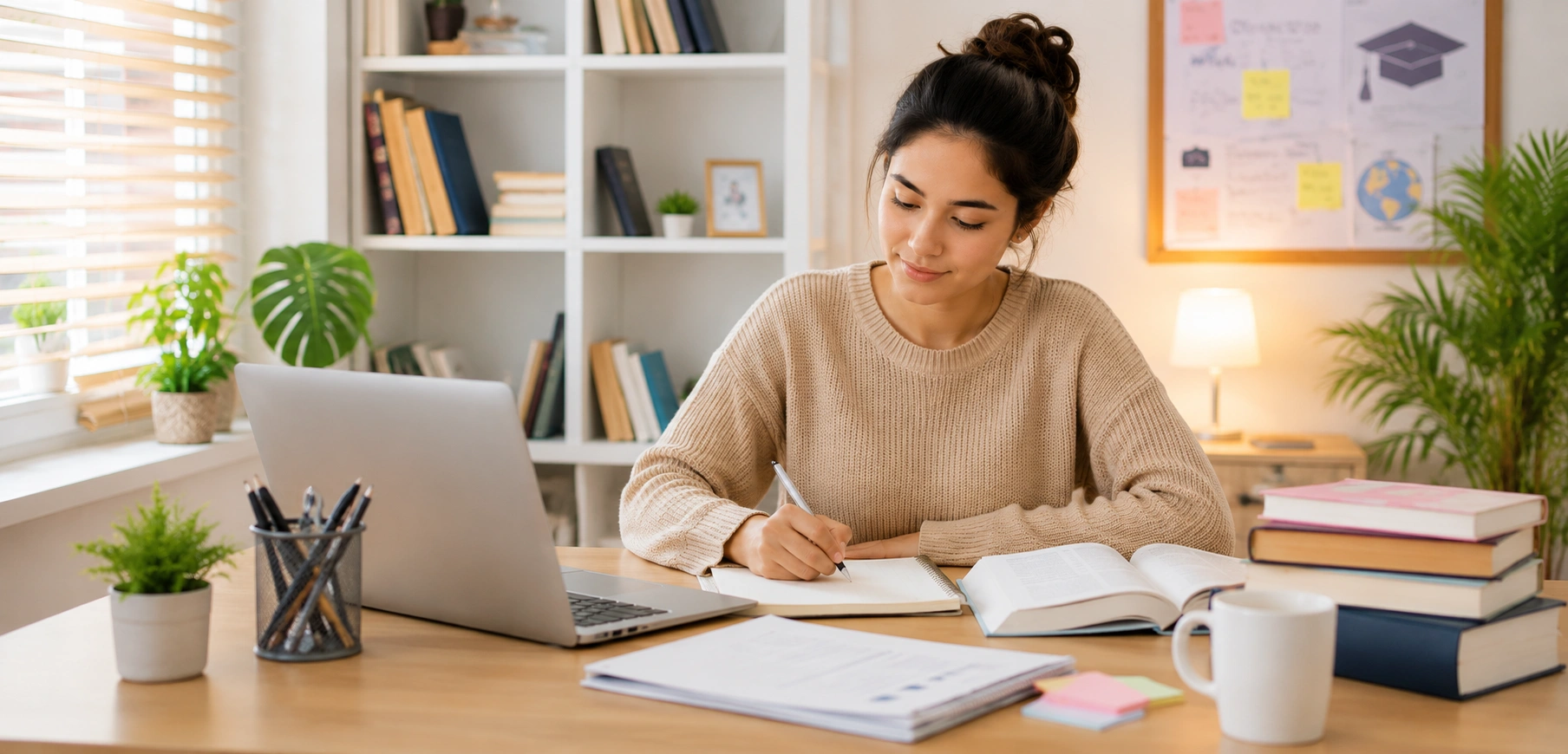 University students collaborating on nursing assignments and healthcare coursework